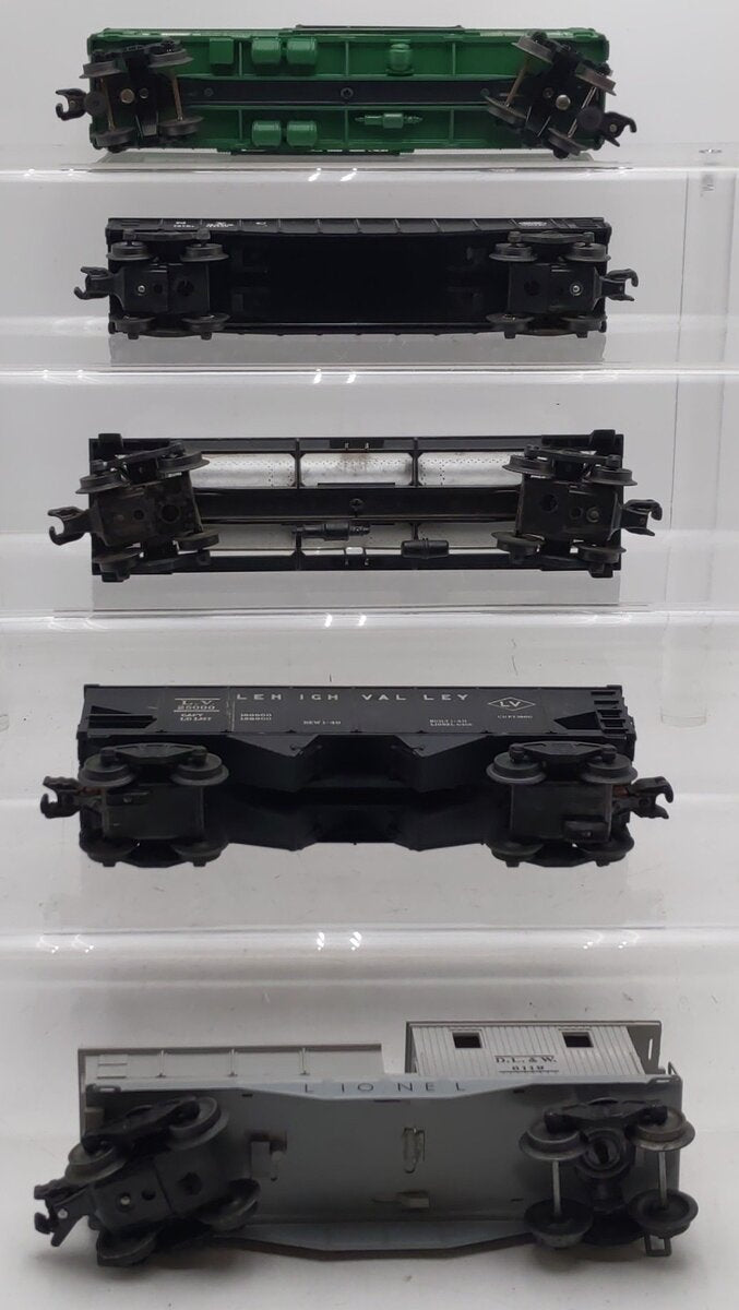 Lionel Vintage O Gauge Freight Cras #6572,25000,6415,6119,6462 [5] VG
