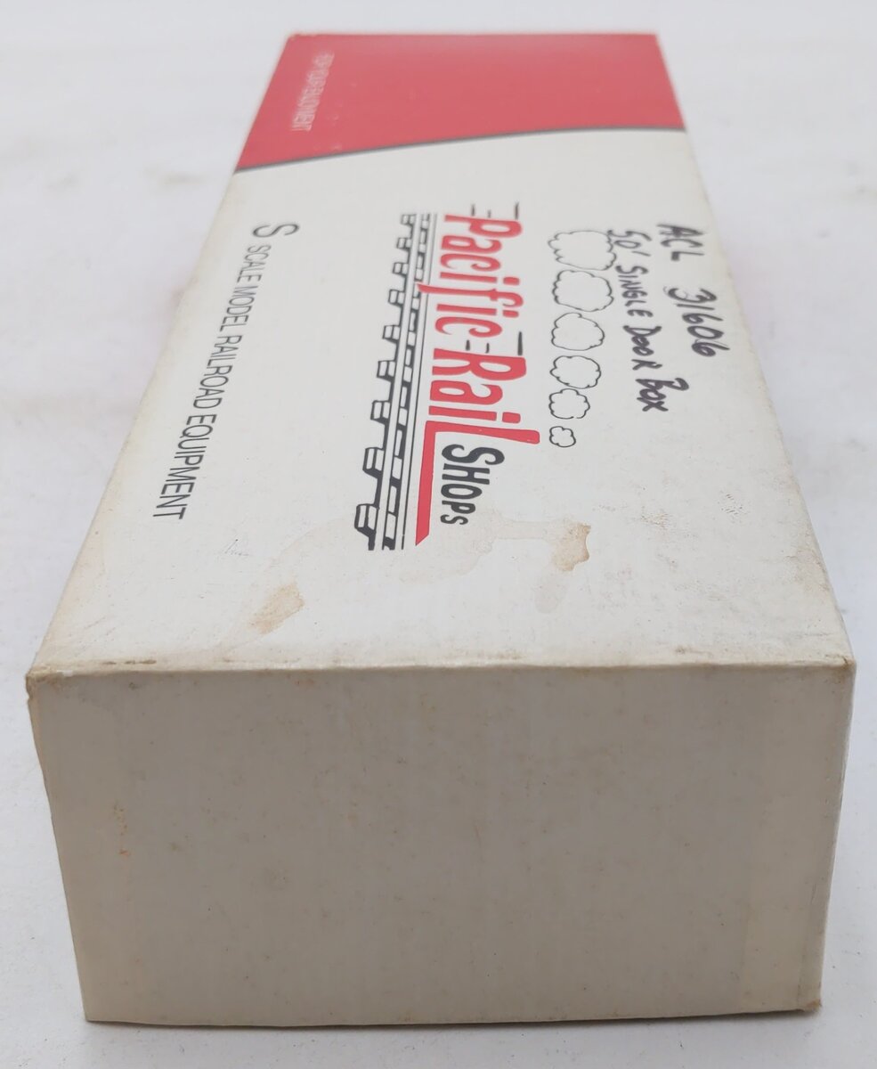 Pacific Rail B-504 S Scale Atlantic Coast Line 50' SGL SLDG DR Boxcar #31606 EX/Box