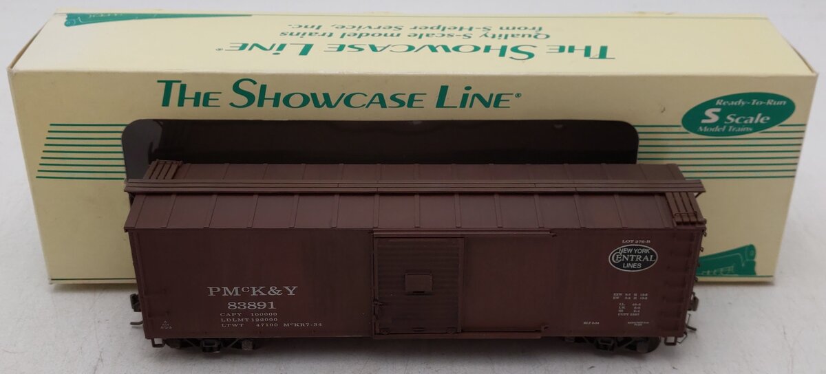 S-Helper Service 00129 S New York Central Custom Weathered Steel Boxcar #83891/Box