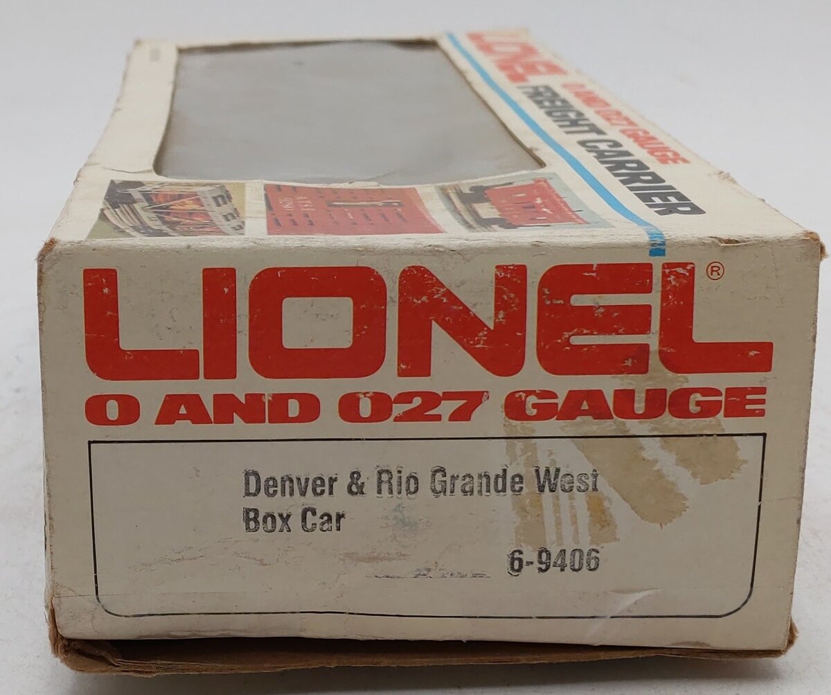 Lionel 6-9406 O Gauge Denver and Rio Grande West Cookie Box Boxcar EX/Box