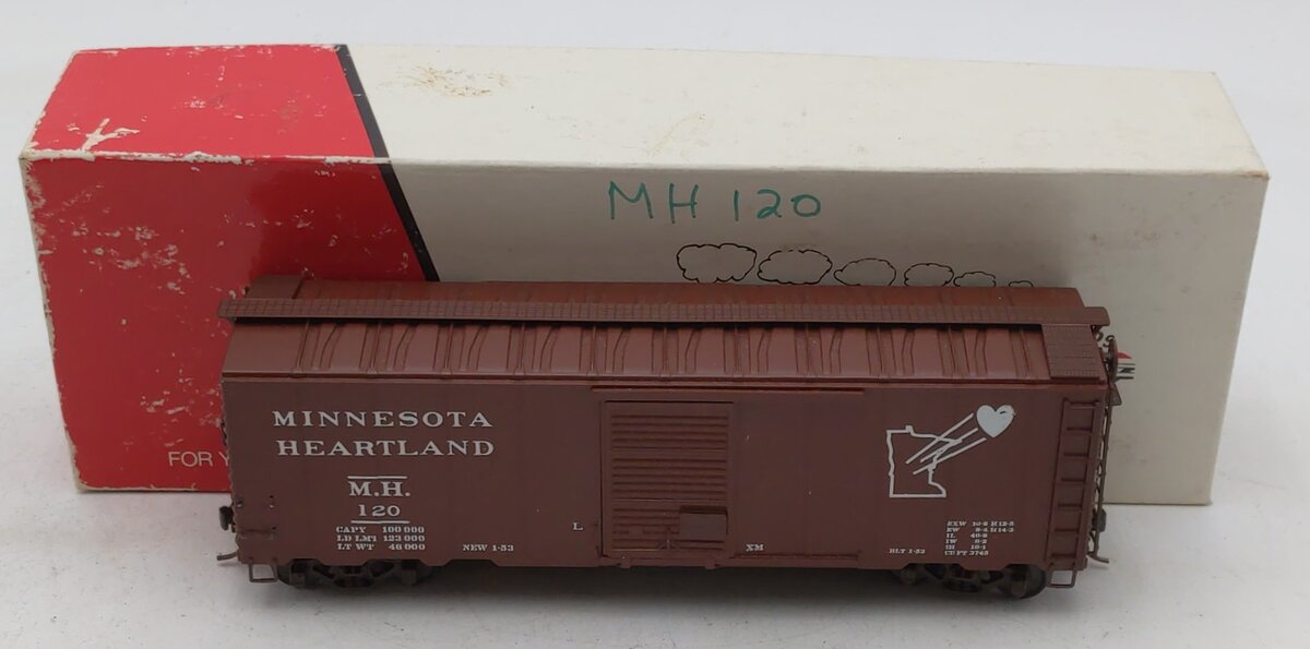 Pacific Rail S Scale Minnesota Heartland Boxcar #120 EX/Box