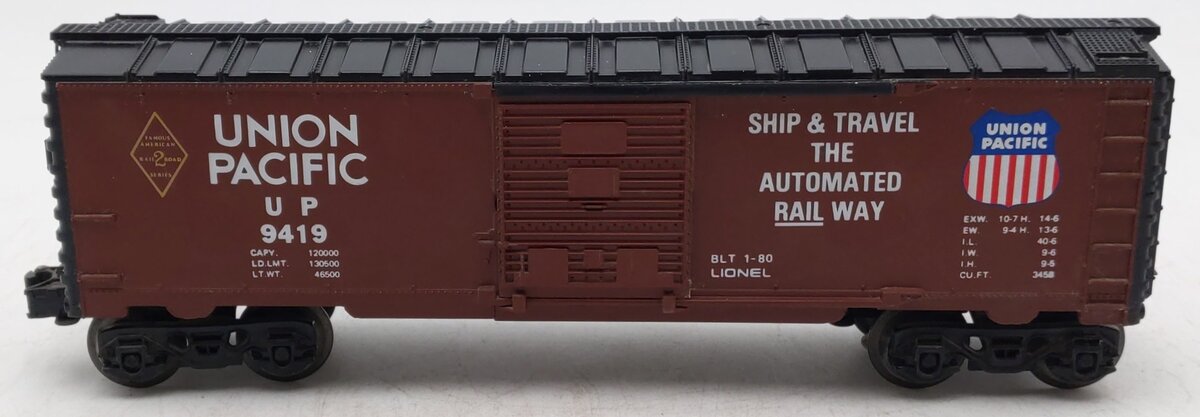 Lionel 6-9419 O Gauge Famous American Railroad Union Pacific Boxcar #9419 EX/Box