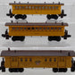 Lionel Vintage O Gauge Western & Atlantic Passenger Cars #1875W,1876,1865 [3] VG