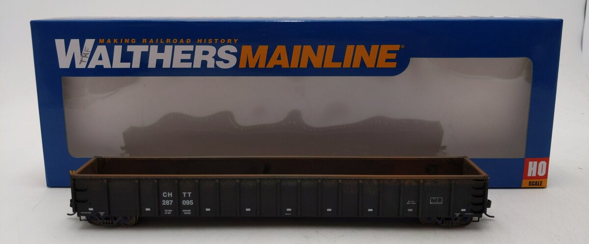 Walthers 910-6412 HO CHTT Ready to Run 68' Railgon Gondola #287095/Box