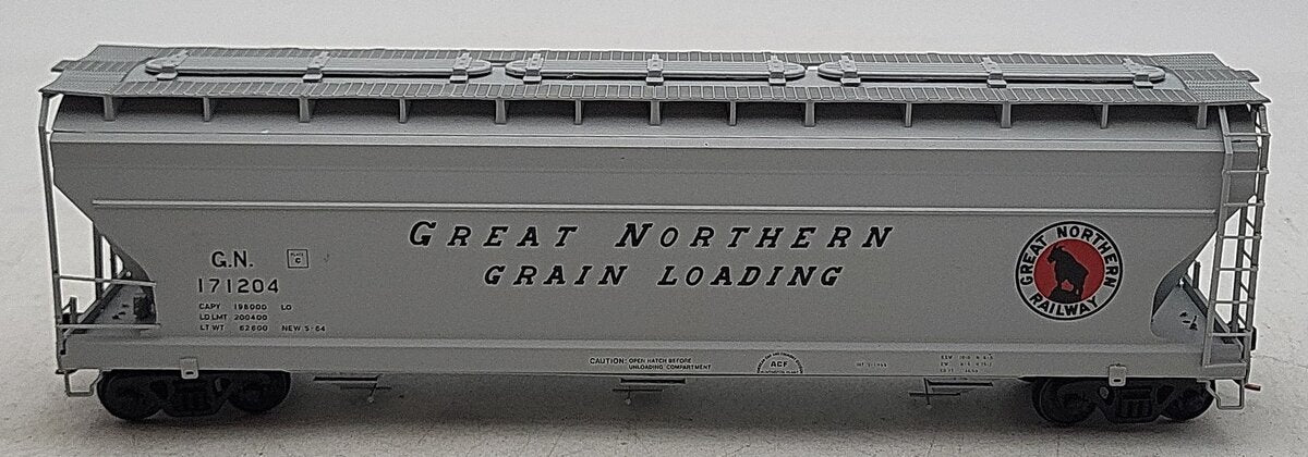 Pacific Rail S Scale Great Northern Grey Covered Hopper #171204 EX/Box