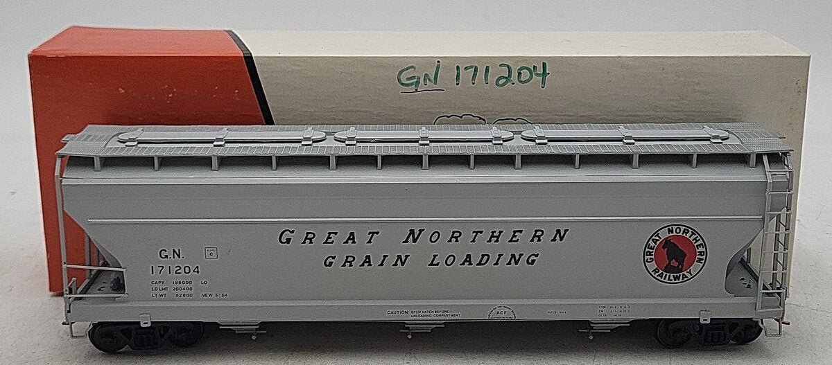 Pacific Rail S Scale Great Northern Grey Covered Hopper #171204 EX/Box