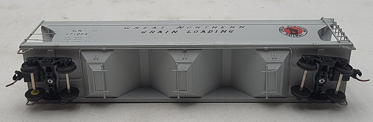 Pacific Rail S Scale Great Northern Grey Covered Hopper #171204 EX/Box