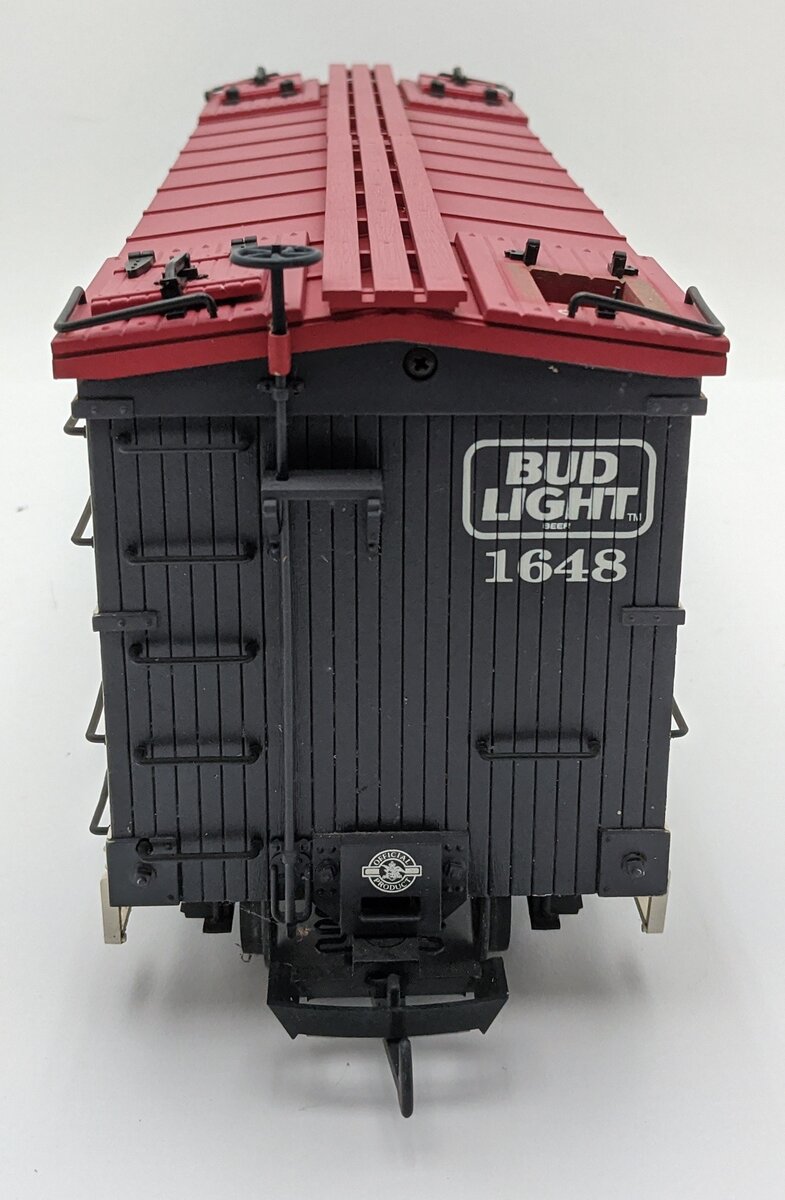 USA Trains R-16016 G Scale Bud Light Refrigerator Car #1648/Box
