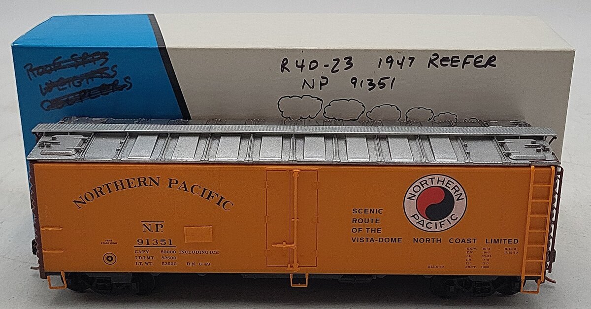 Pacific Rail S Scale Northern Pacific Refrigerator Car #91351 EX/Box