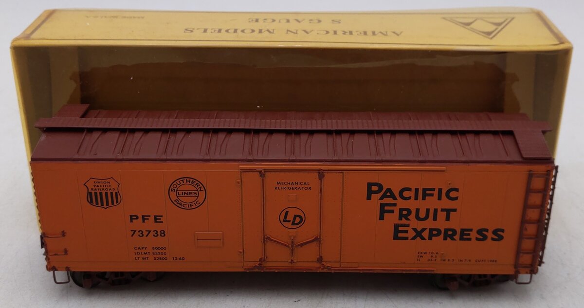 American Models 202 S Scale Pacific Fruit Express Reefer Car VG/Box