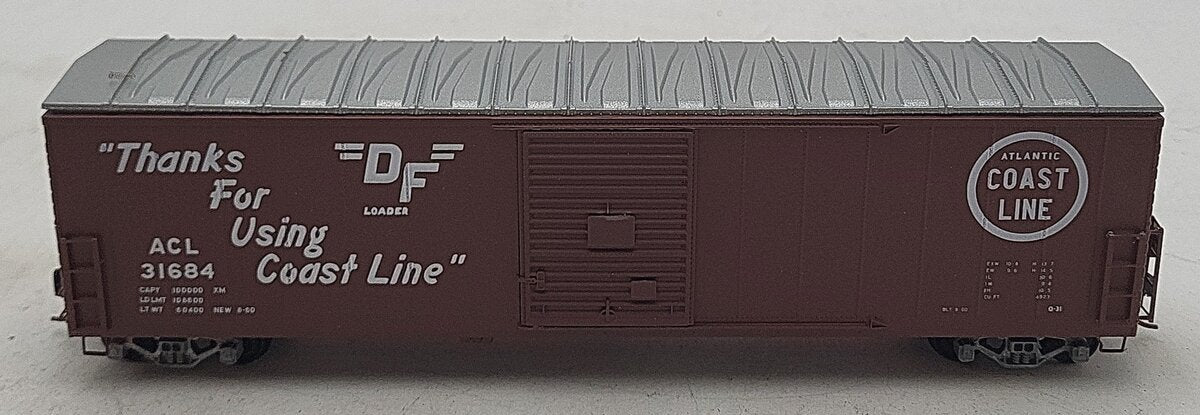 Pacific Rail S Scale Atlantic Coast Line 50' SGL SLDG DR Boxcar #31684 EX/Box