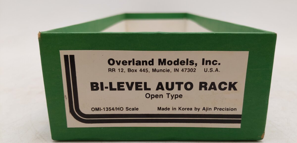 Overland OMI-1354 HO BRASS BI-Level Auto Rack (Open Type) NIB