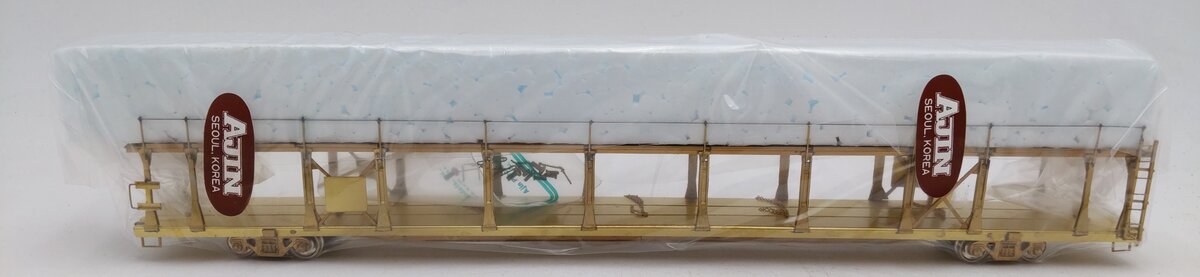 Overland OMI-1354 HO BRASS BI-Level Auto Rack (Open Type) NIB