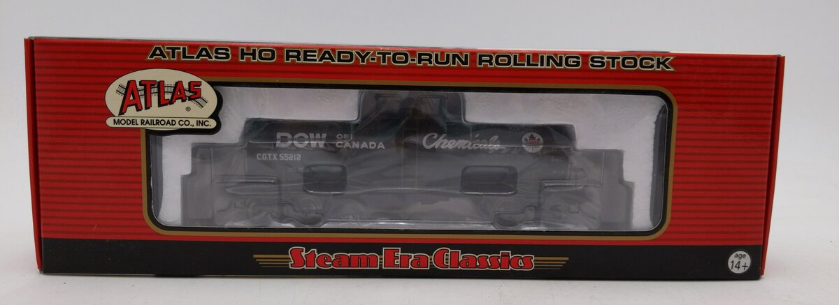 Atlas 1087-2 HO Scale CGTX/Dow of Canada 11k Gallon Tank Car #55212 NIB