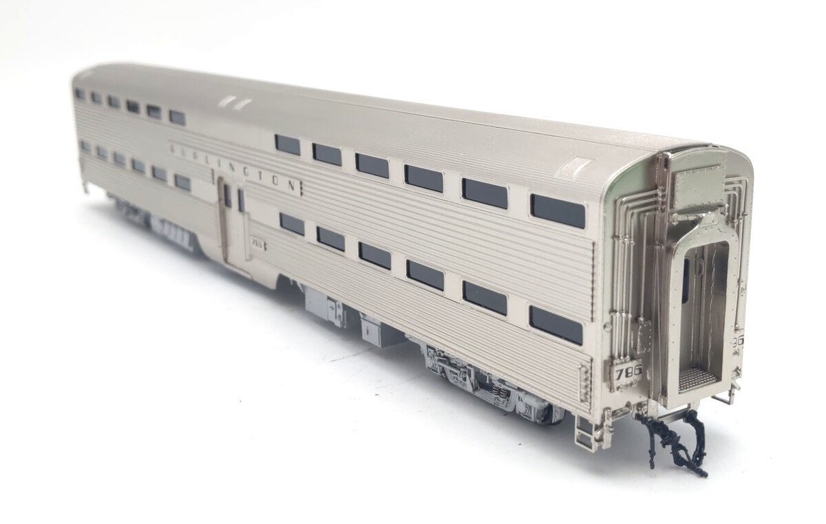 Overland OMI-3288.1 HO Brass CB&Q Suburban Gallery Coach #786 - F/P EX/Box
