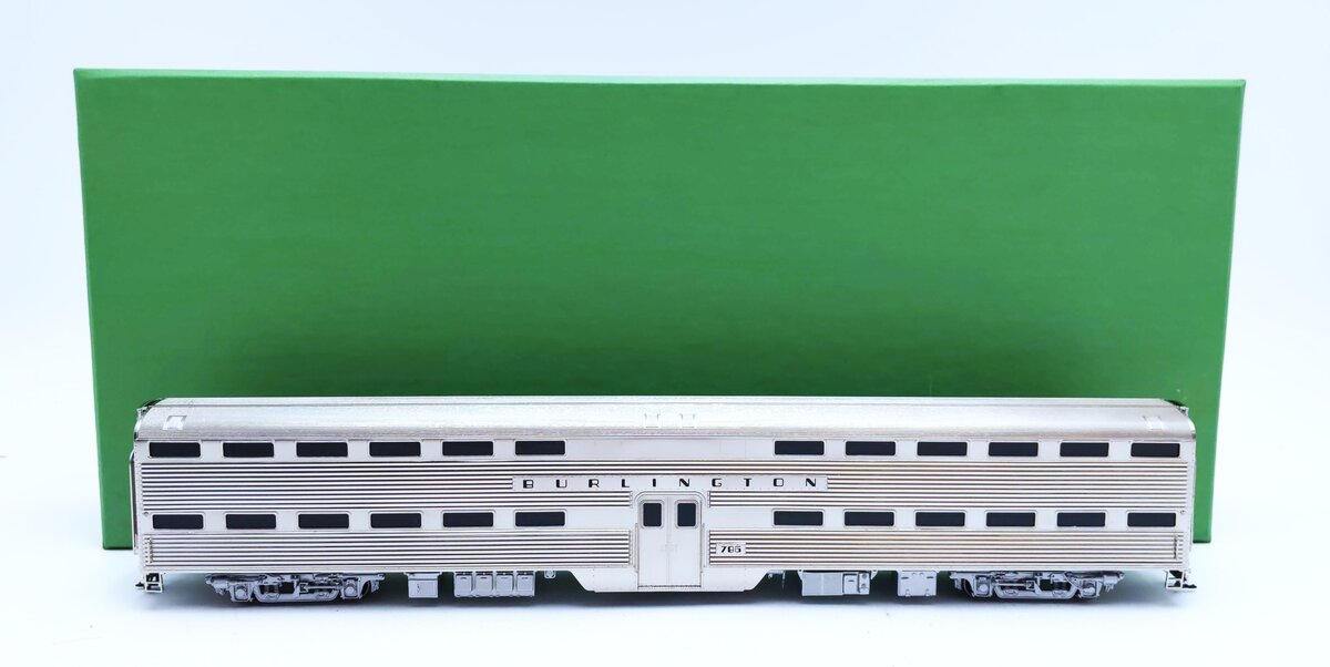 Overland OMI-3288.1 HO Brass CB&Q Suburban Gallery Coach #786 - F/P EX/Box