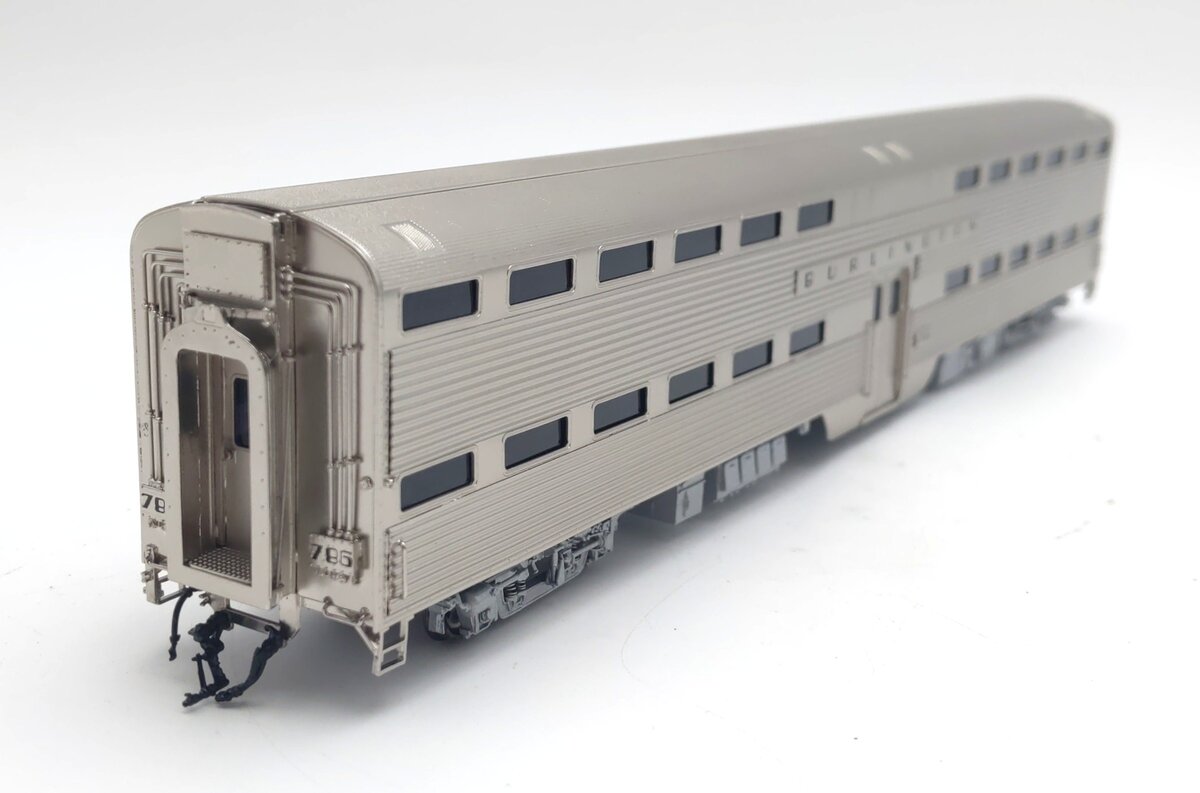 Overland OMI-3288.1 HO Brass CB&Q Suburban Gallery Coach #786 - F/P EX/Box