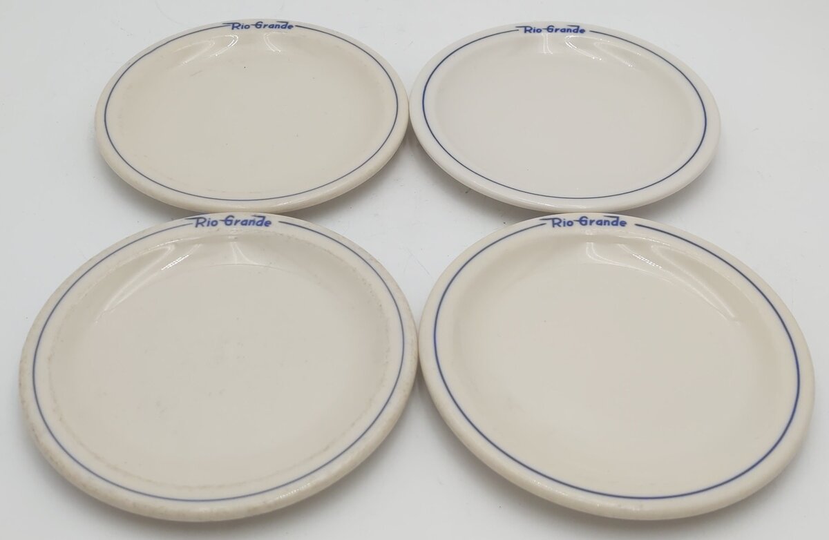 Syracuse China Rio Grande Prospector Pattern 5-1/2" Diameter Plates (Set of 4) EX