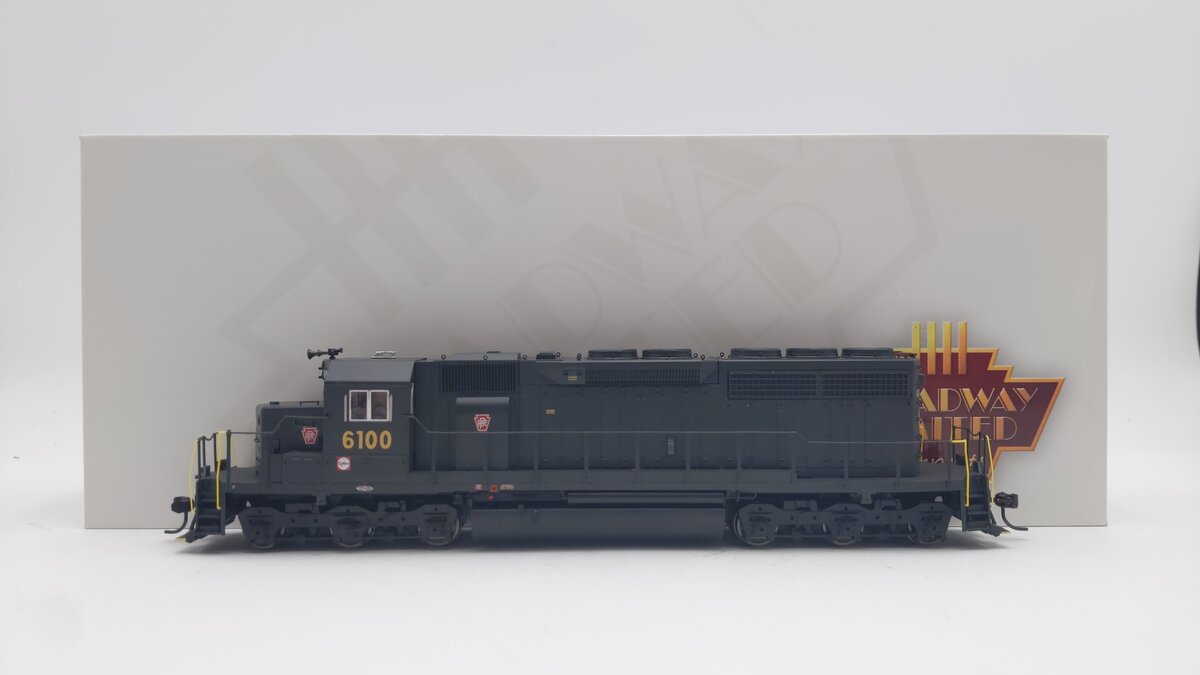 Broadway Limited 7643 HO PRR EMD SD40 Diesel Locomotive Paragon4 Sound/DCC #6100 EX/Box