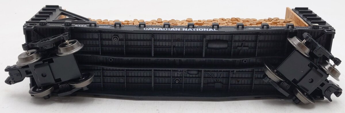 Menards 279-3434 O Canadian National Flatcar w/ Log Load #6127 EX/Box