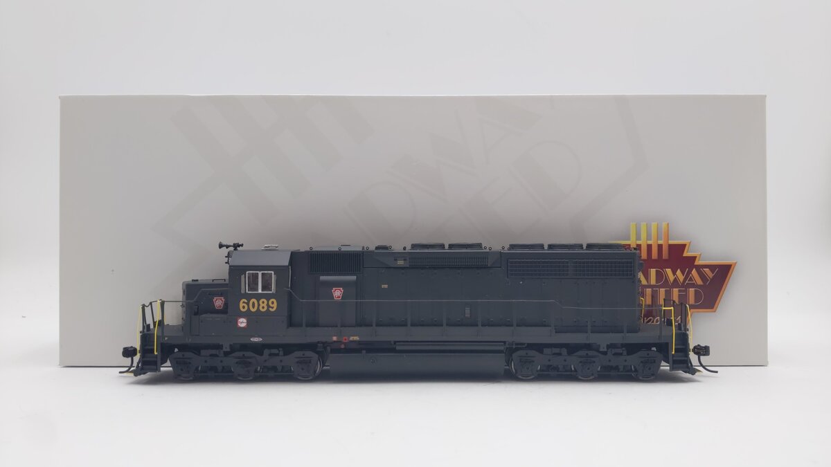 Broadway Limited 7642 HO PRR EMD SD40 Diesel Locomotive Paragon4 Sound/DCC #6089 EX/Box