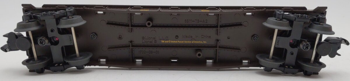 Lionel 6-26300 O Gauge UPS Flatcar with Piggyback Trailers EX/Box