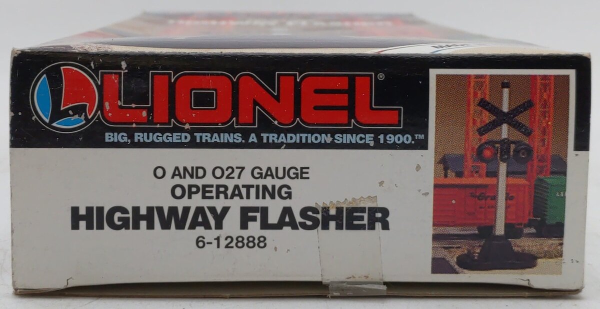Lionel 6-12888 O Gauge #154 Railroad Crossing Highway Flasher Signal VG/Box