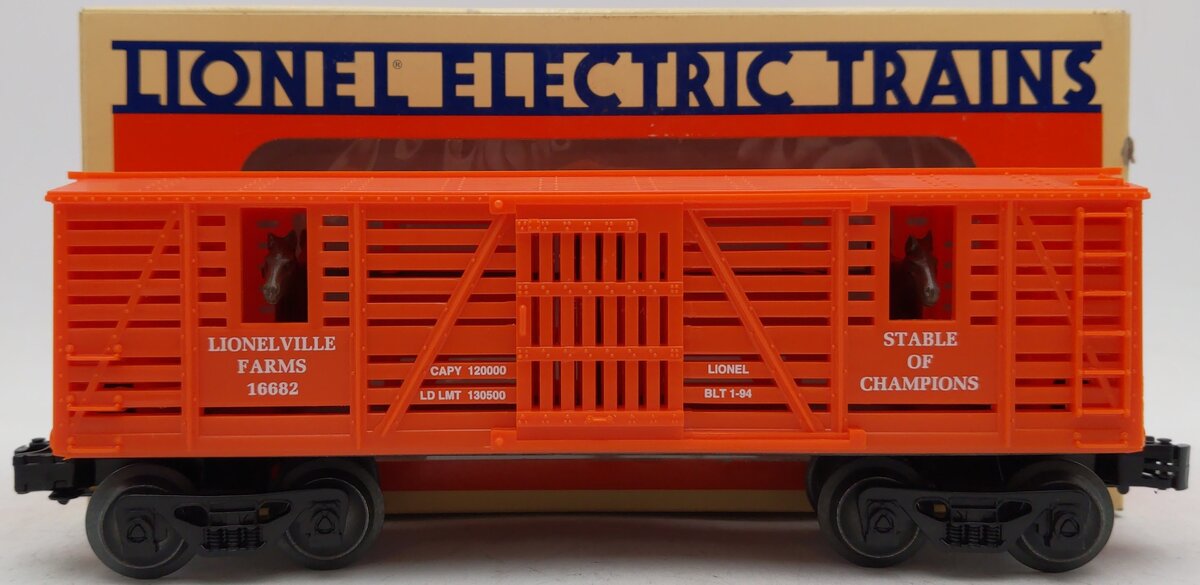 Lionel 6-16682 O Gauge Lionelville Farms Stock Car EX/Box