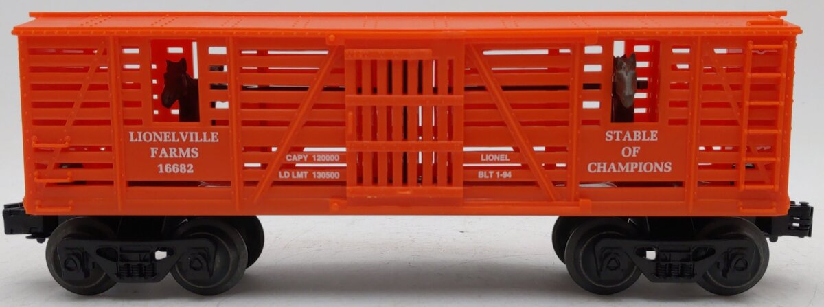 Lionel 6-16682 O Gauge Lionelville Farms Stock Car EX/Box