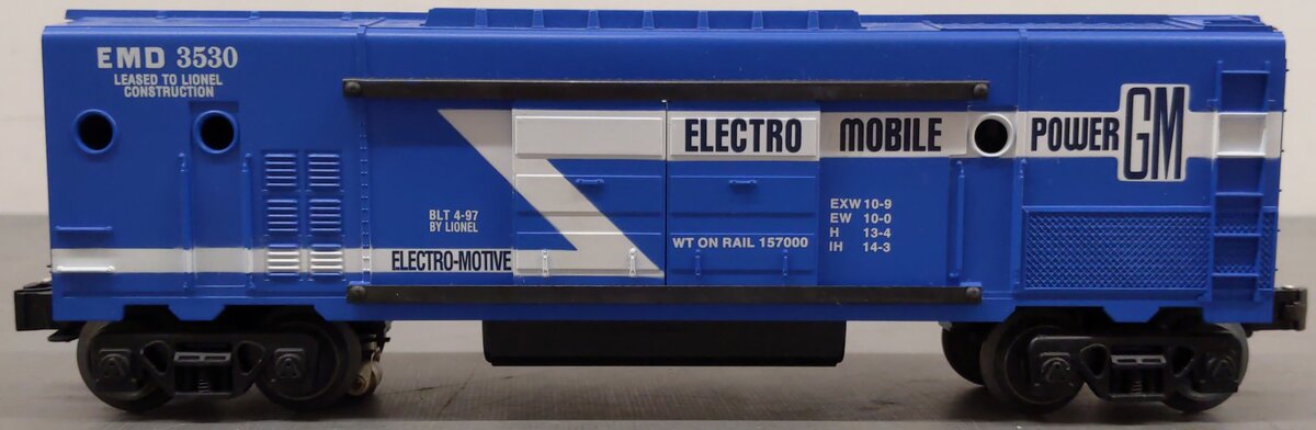 Lionel 6-19831 O Gauge GM Operating Generator Car with Searchlight EX/Box