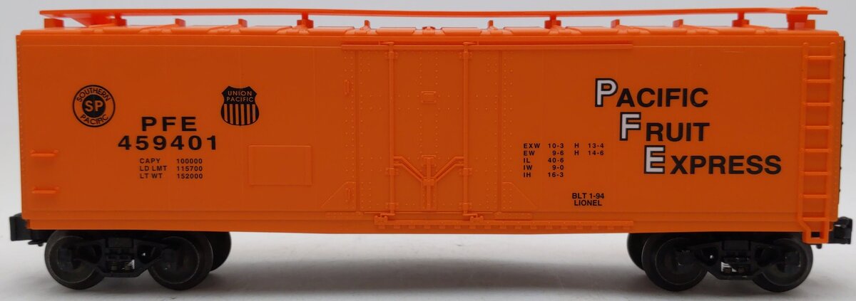 Lionel 6-17306 O Gauge Pacific Fruit Express Reefer Car #459401 EX/Box