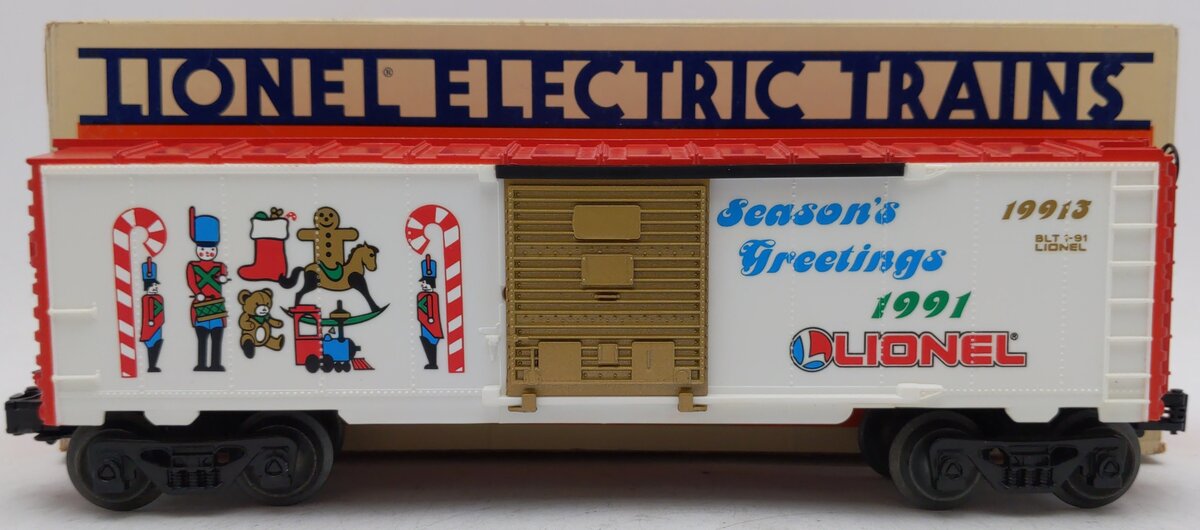 Lionel 6-19913 O Gauge Christmas 1991 Boxcar EX/Box