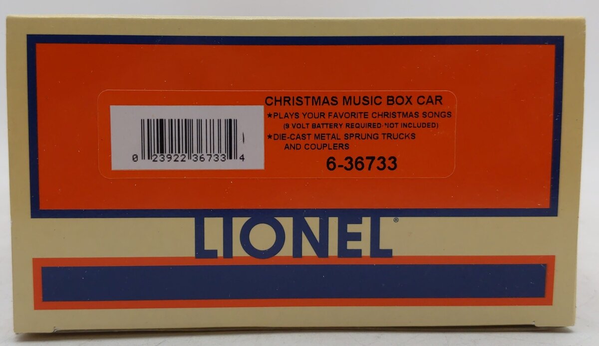 Lionel 6-36733 O Sounds of the Season Christmas Music Boxcar EX/Box