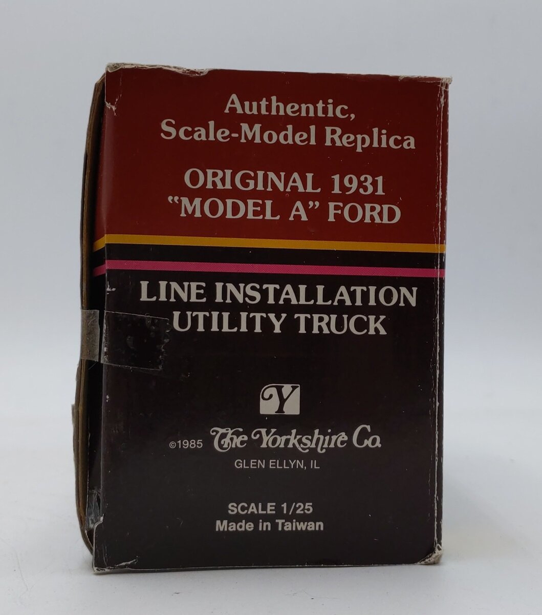 Yorkshire Company Original 1931 Model A Ford Line Installation Utility Truck LN/Box