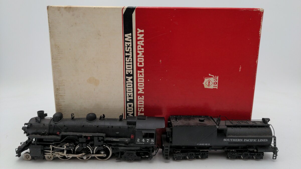 Westside Model Co. HO Scale CUSTOM Brass SP P-10 4-6-2 Steam Locomotive/Box