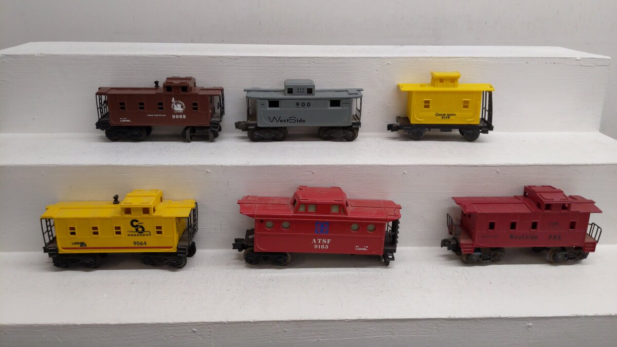Lionel O Gauge Assorted Cabooses [6]