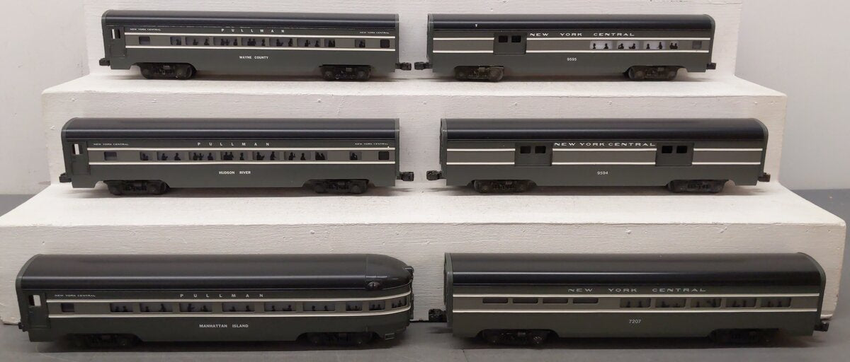 Lionel O New York Central Passenger Car Set 6-7207, 6-9594, 6-9595, 6-9596 [6] LN/Box