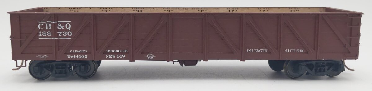 Des Plaines Hobbies SSA16034 S Chicago Burlington & Quincy USRA Gondola #188730 EX/Box