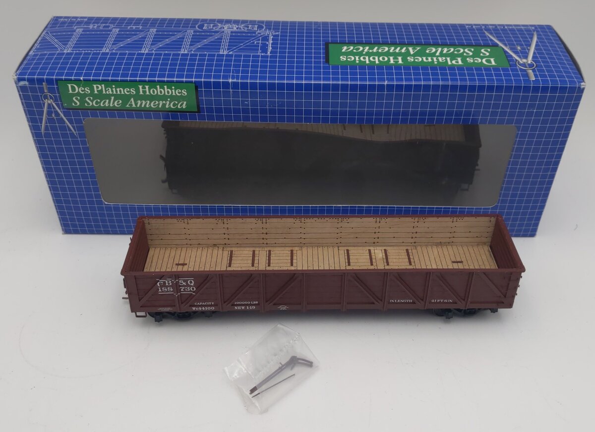 Des Plaines Hobbies SSA16034 S Chicago Burlington & Quincy USRA Gondola #188730 EX/Box