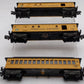 American Flyer Vintage S Gauge FY&PRR Passenger Cars #20,30,30 [3] VG