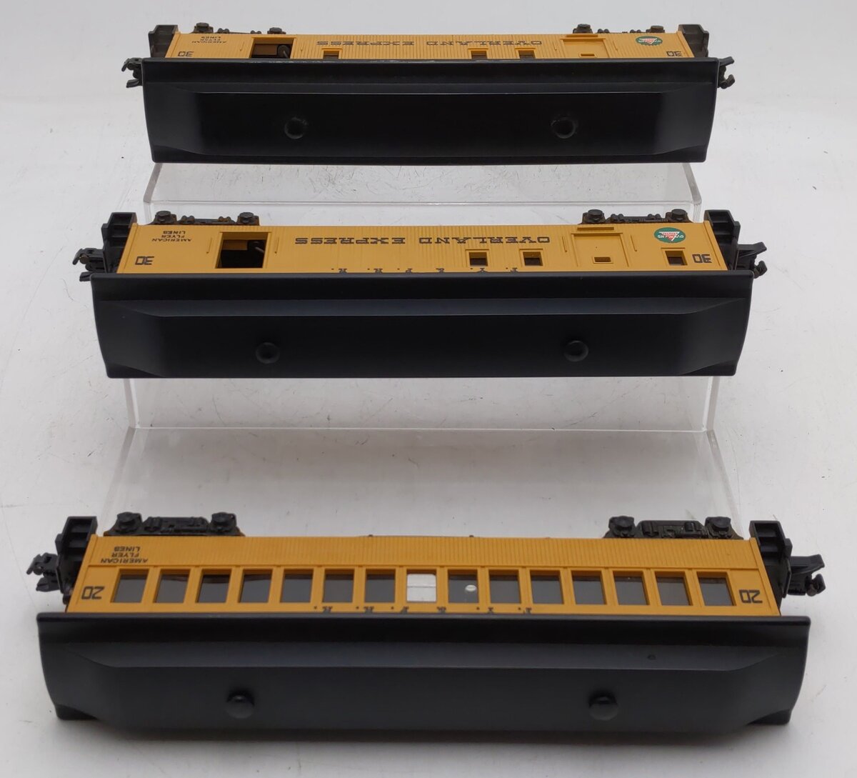 American Flyer Vintage S Gauge FY&PRR Passenger Cars #20,30,30 [3] VG