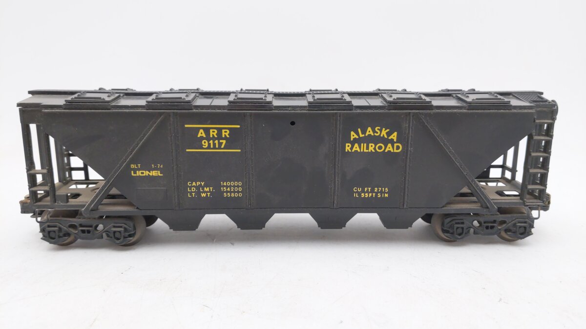 Lionel 6-9117 O Gauge Alaska Railroad Covered Quad Hopper #9117 EX/Box