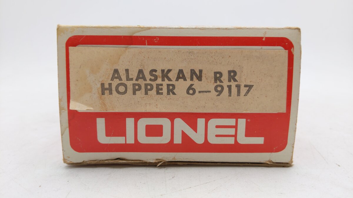 Lionel 6-9117 O Gauge Alaska Railroad Covered Quad Hopper #9117 EX/Box