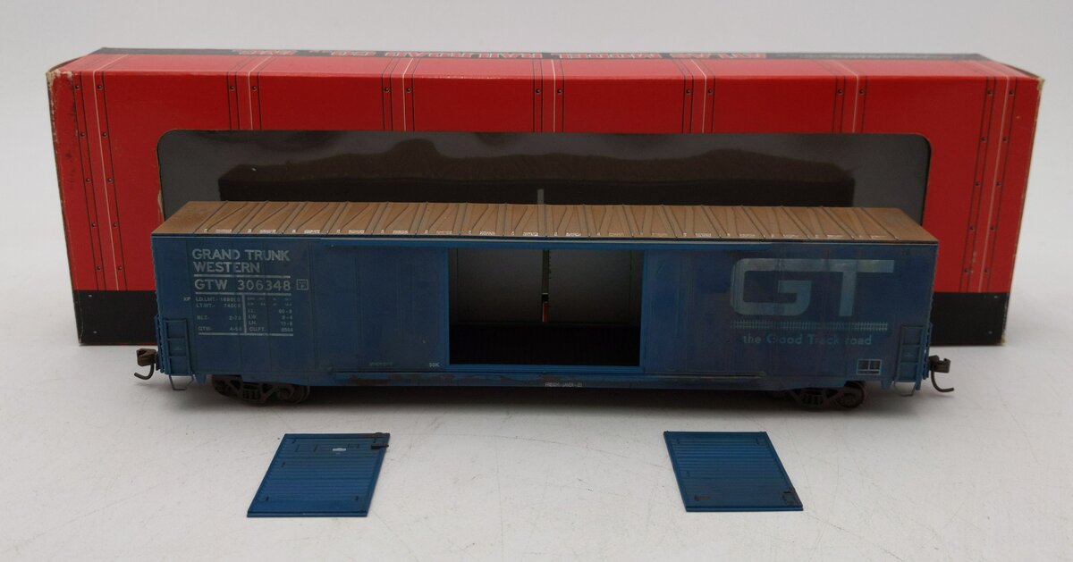Atlas 1674-1 HO Grand Truck Western 60' Double Door Auto Parts Car Weathered/Box