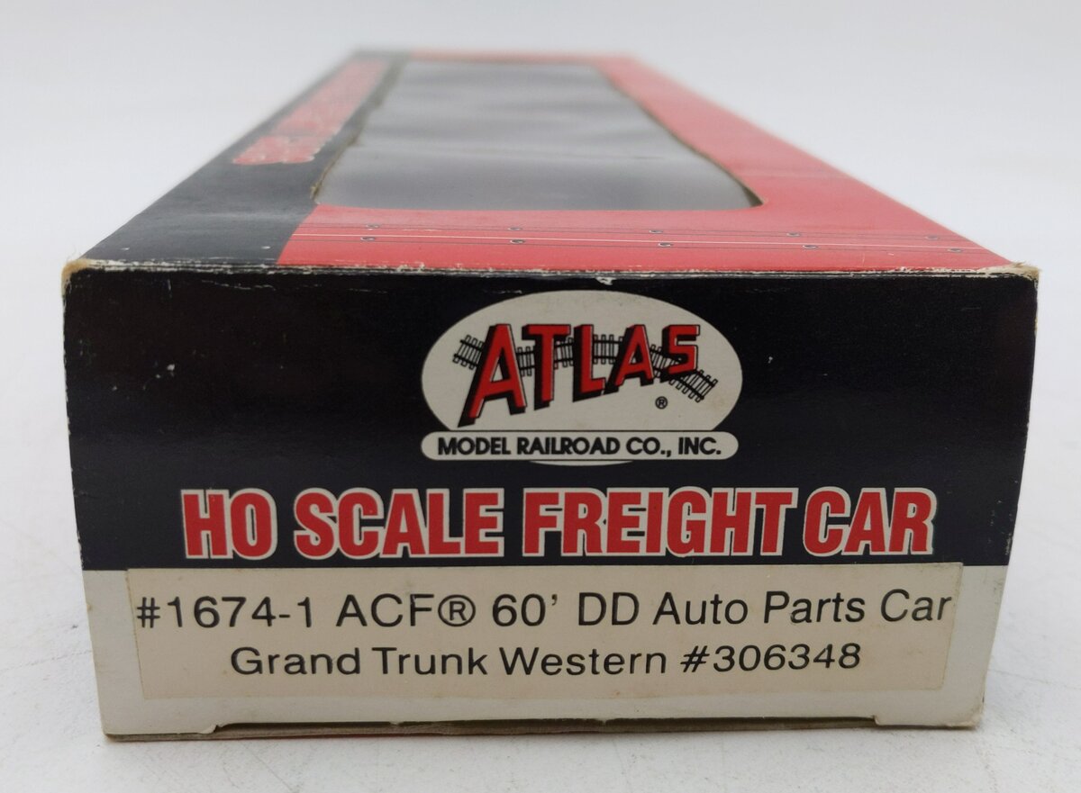 Atlas 1674-1 HO Grand Truck Western 60' Double Door Auto Parts Car Weathered/Box
