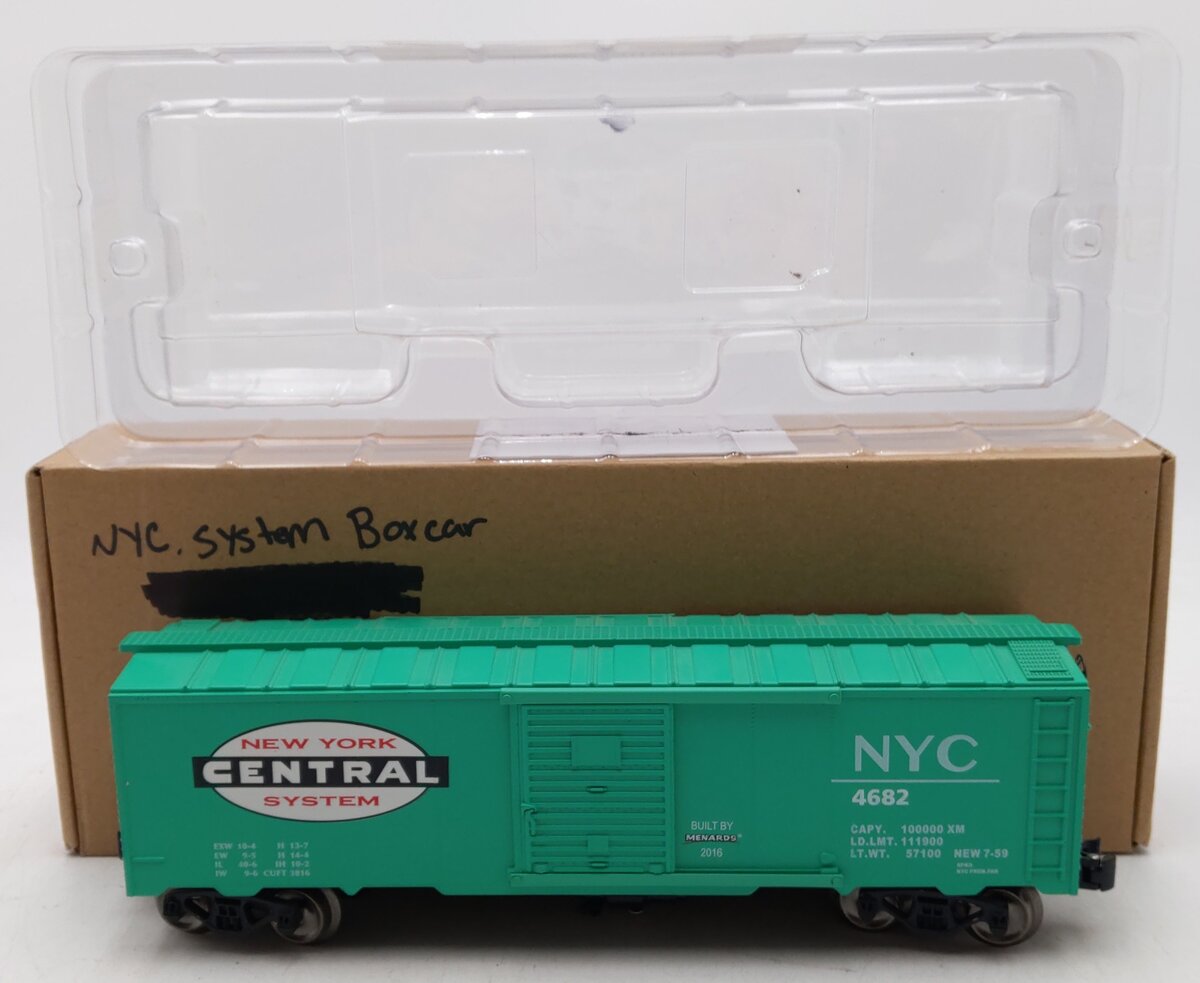 Menards 279-2638 O Gauge New York Central Box Car #4682 EX
