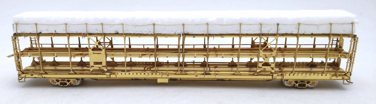 Overland OMI-1326 HO BRASS Tri-Level Open Auto Rack -Unpainted LN/Box