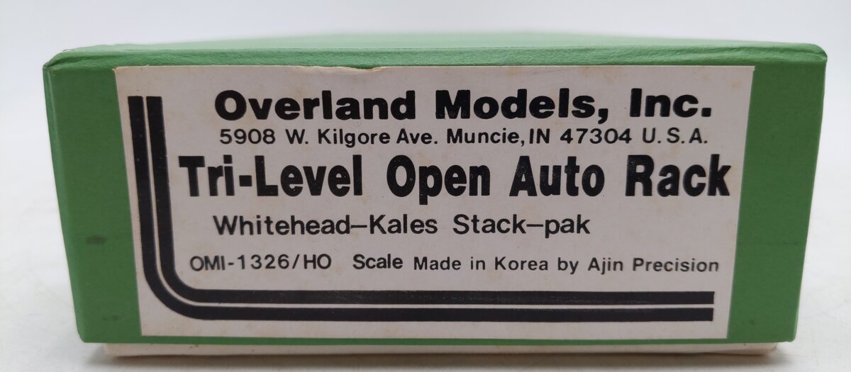 Overland OMI-1326 HO BRASS Tri-Level Open Auto Rack -Unpainted LN/Box