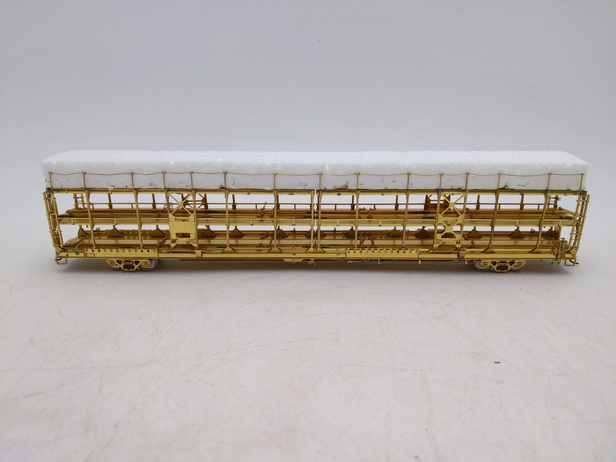 Overland OMI-1326 HO BRASS Tri-Level Open Auto Rack -Unpainted LN/Box
