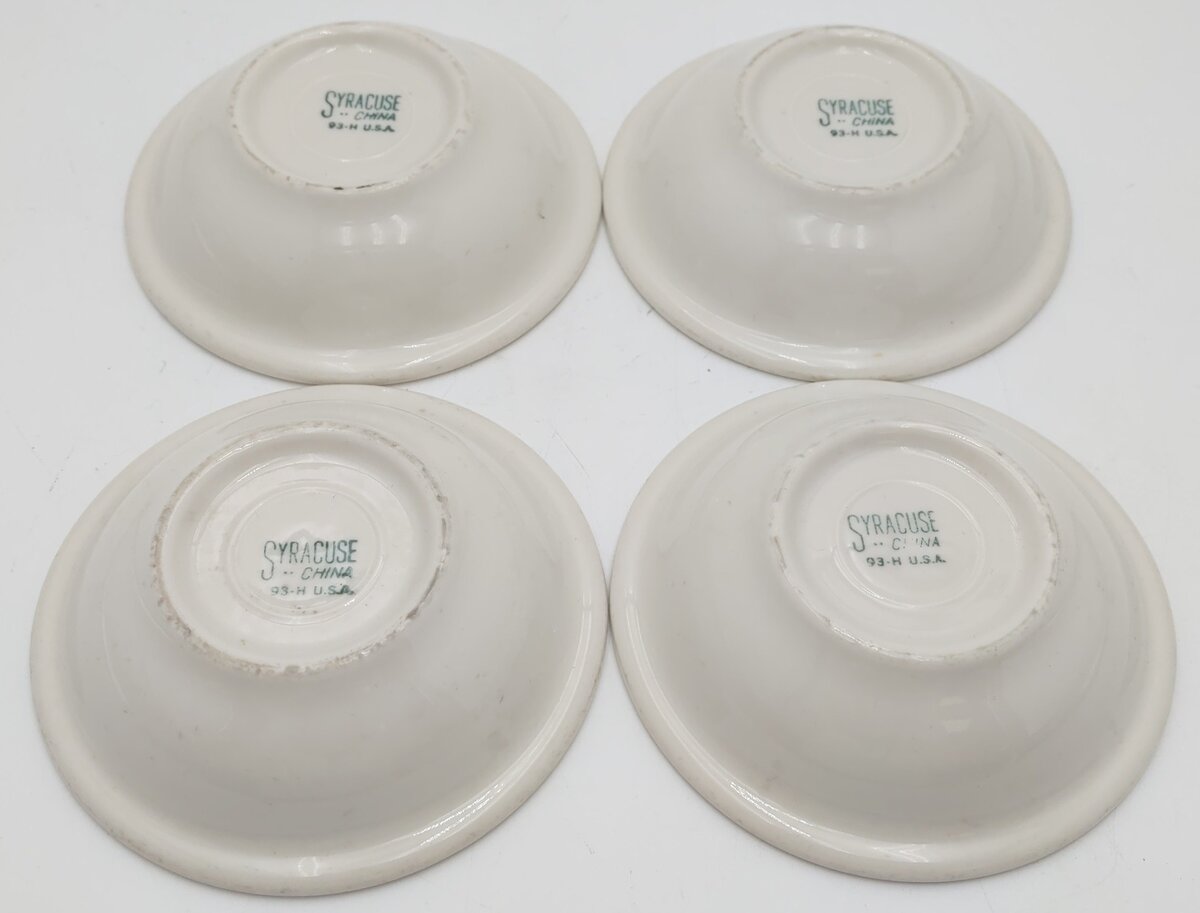 Syracuse China Rio Grande Prospector Pattern 5" Diameter Bowls (Set of 4) EX